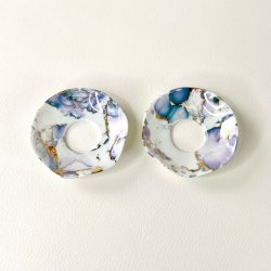 Lysmanchetter (s�t a' 2 stk) - marmoreret 