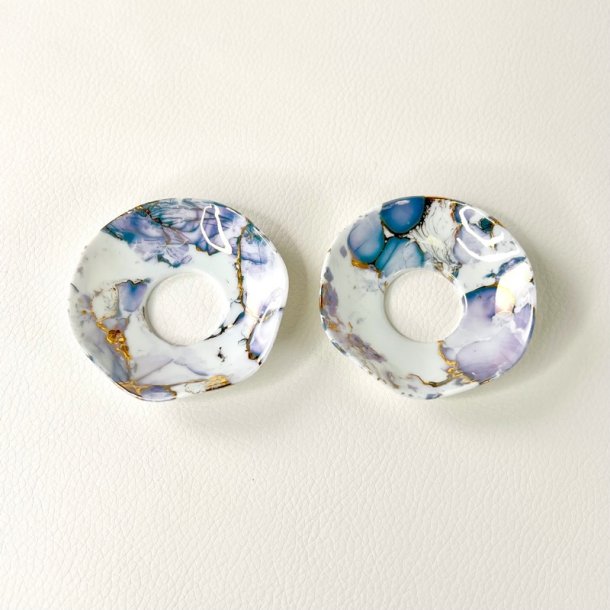 Lysmanchetter (s�t a' 2 stk) - marmoreret 