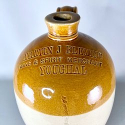 Saltglaserede krukker - sennepsfarvede