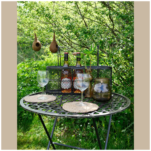 Barone vinflaskeholder i metal 