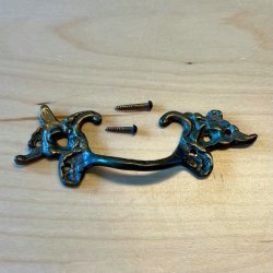 Mbelgreb - messing, vintage (genbrug)