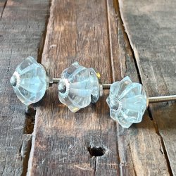 Mbelknopper - glas, stor