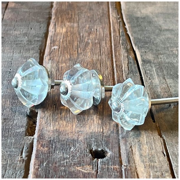 Mbelknopper - glas, stor