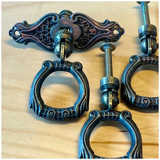 Mbelgreb - hngegreb m/kobbereffekt (genbrug - 3 stk samlet)