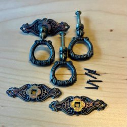 Mbelgreb - hngegreb m/kobbereffekt (genbrug - 3 stk samlet)