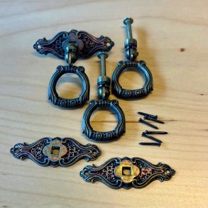 Mbelgreb - hngegreb m/kobbereffekt (genbrug - 3 stk samlet)