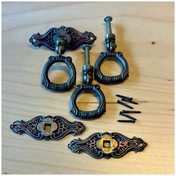 Mbelgreb - hngegreb m/kobbereffekt (genbrug - 3 stk samlet)