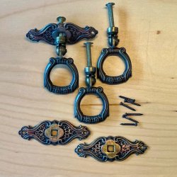 Mbelgreb - hngegreb m/kobbereffekt (genbrug - 3 stk samlet)