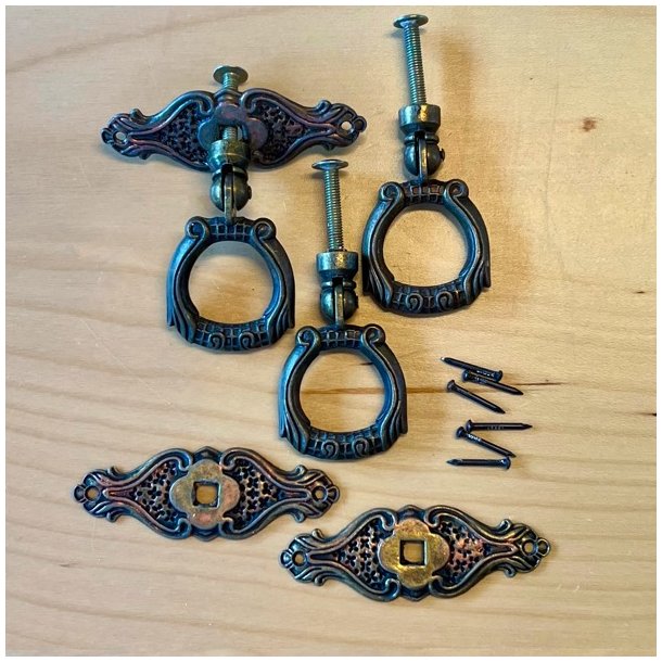 Mbelgreb - hngegreb m/kobbereffekt (genbrug - 3 stk samlet)