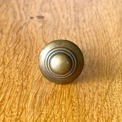 Mbelknop - rund metal, patineret
