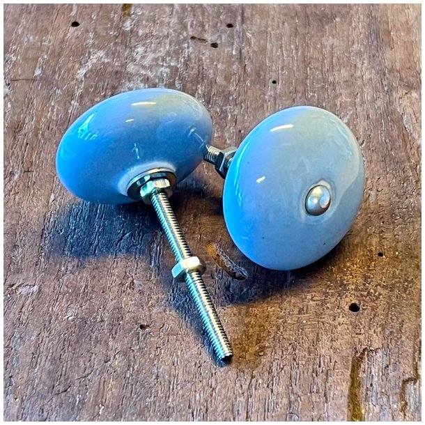 Mbelknop - gr porceln (genbrug)