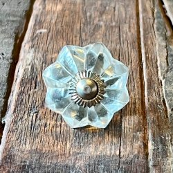 Mbelknopper - glas, stor