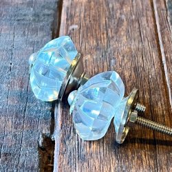 Mbelknopper - glas, stor