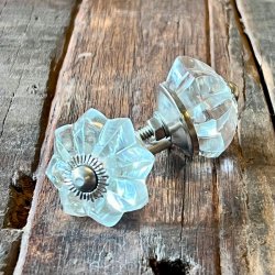 Mbelknopper - glas, stor