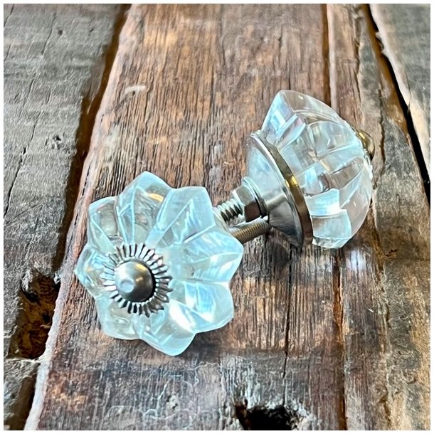 Mbelknopper - glas, stor