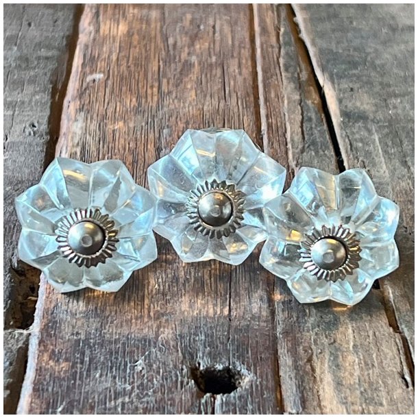 Mbelknopper - glas, stor