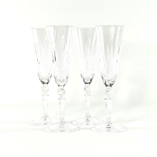Champagneglas - Lyngby Melodia (4 stk samlet)