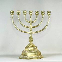 Kirkestage (Menorah) - 7-armet lysestage (Nr.1)