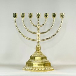 Kirkestage (Menorah) - 7-armet lysestage (Nr.2)