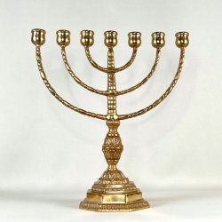 Kirkestage (Menorah) - 7-armet lysestage (Nr.4)