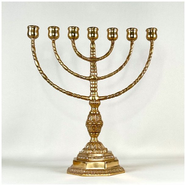 Kirkestage (Menorah) - 7-armet lysestage (Nr.4)