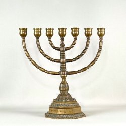 Kirkestage (Menorah) - 7-armet lysestage (Nr.7)