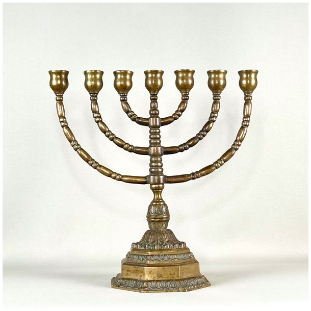 Kirkestage (Menorah) - 7-armet lysestage (Nr.7)