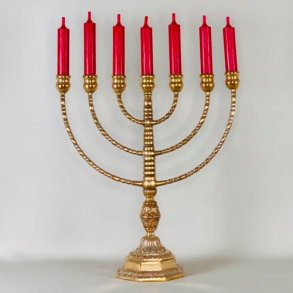 Kirkestage (Menorah) - 7-armet lysestage