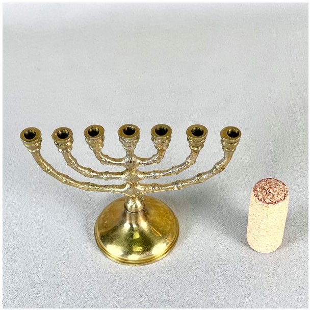 Miniature kirkestage (Menorah) - 7-armet lysestage