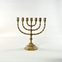 Kirkestage (Menorah) - 7-armet lysestage til kertelys