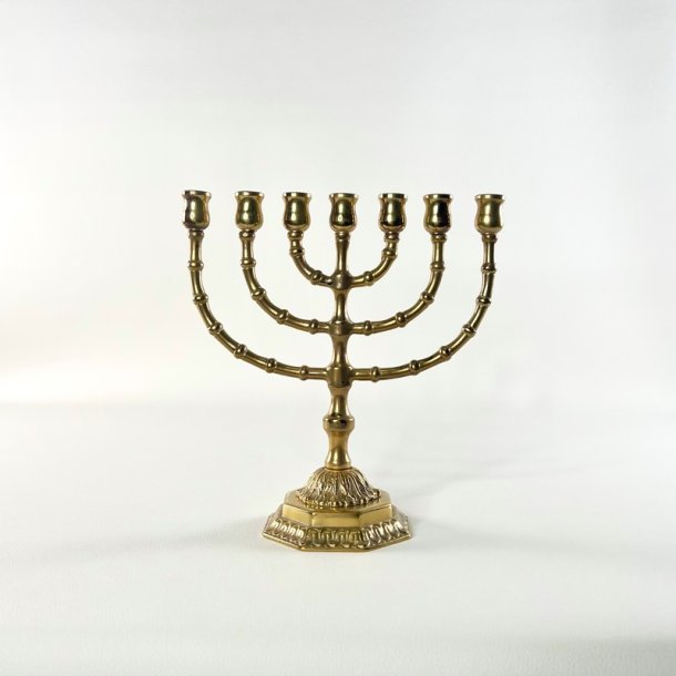 Kirkestage (Menorah) - 7-armet lysestage til kertelys