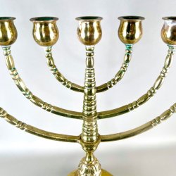 Kirkestage (Menorah) - 7-armet lysestage (Nr.3)