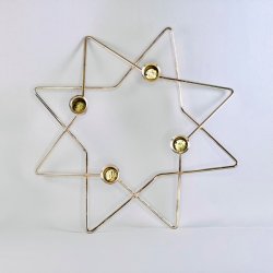 Adventsstage - messing stjerne