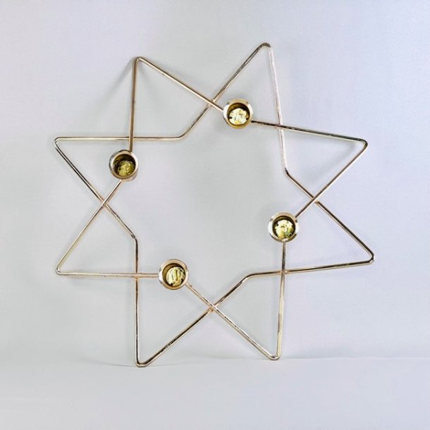 Adventsstage - messing stjerne