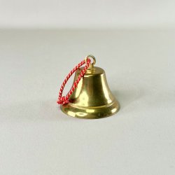 Messing klokke med snor