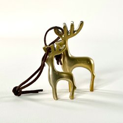 Gylden hjort (s�t a' 2 stk samlet) m/oph�ng