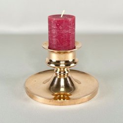 Lysestage - vintage, malm til bloklys