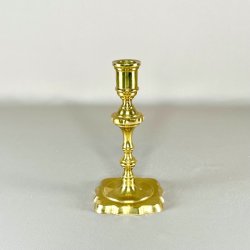 Messing lysestager - assorterede m/patina 