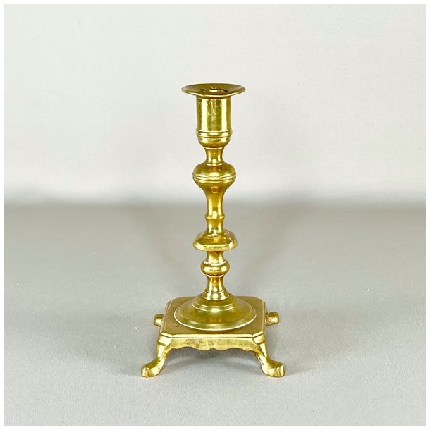 Messing lysestager - assorterede m/patina 