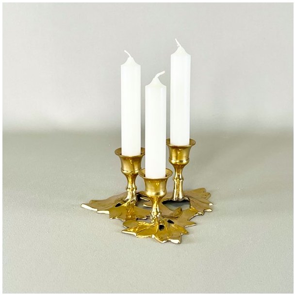 Messing lysestage - vintage, trio blade 