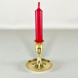 Messing lysestage - med underskl 