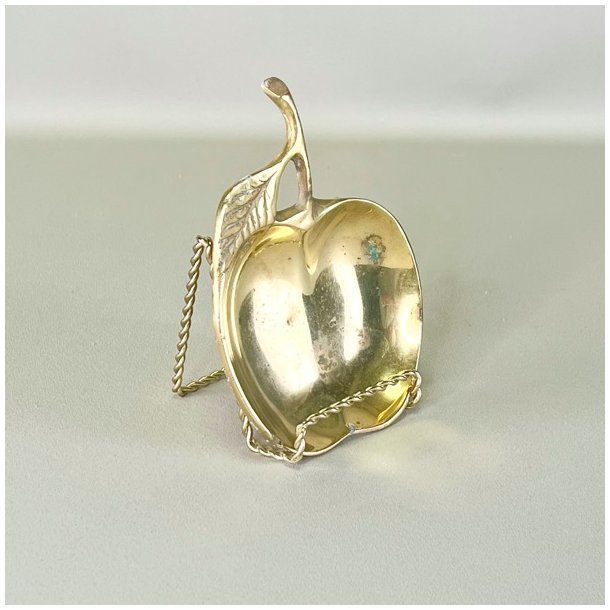 Vintage bleformet messingskl