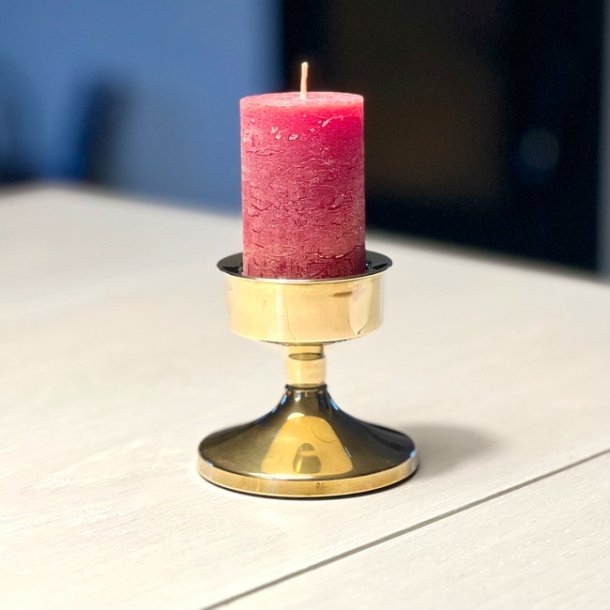 Messing lysestage til bloklys   