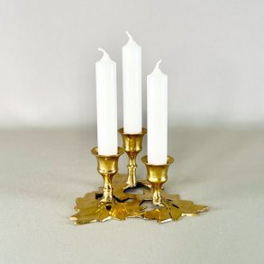 Messing lysestage - vintage, trio blade 