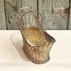 Vinflaskeholder i metal  - lille flaske