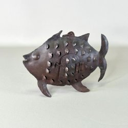 Fiskelanterne i metal