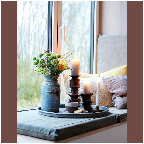 Rund jernbakke med patina �55 cm