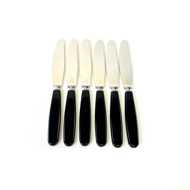 Knive - middagsknive (s�t a' 6 stk) Raadvad sort 