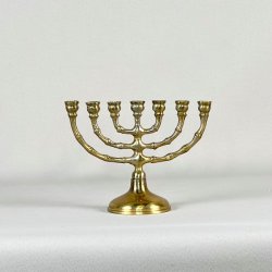 Miniature kirkestage (Menorah) - 7-armet lysestage
