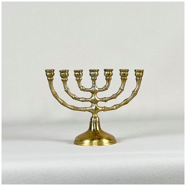 Miniature kirkestage (Menorah) - 7-armet lysestage